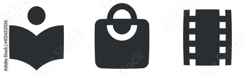 Set of 3 icons Maps. Vector illustration of thin line icons. Simple Set. for mobile and web. Big UI icon set. UI and UX
