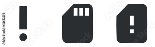 Set of 3 icons Notification. Vector collection thin line Web icon. modern trend in the style. for mobile and web. Thin filled icons pack. UX UI
