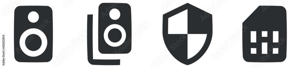 Set of 4 icons Hardware. Modern thin line icons. Outline isolated signs. Linear symbols set. Big UI icon set in a flat design. UI and UX Set of 4 icons Hardware. Modern thin line icons. Outline isolated signs. Linear symbols set. Big UI icon set in a flat design. UI and UX