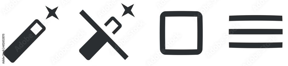 Set of 4 icons Image. Modern thin line icons. modern trend in the style. Linear symbols set. Big UI icon set. Vector illustration Set of 4 icons Image. Modern thin line icons. modern trend in the style. Linear symbols set. Big UI icon set. Vector illustration