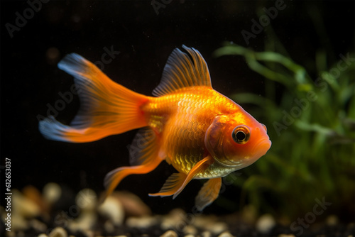 goldfish in the aquarium