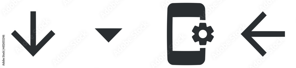 Set of 4 icons Navigation. Modern thin line icons. Outline isolated signs. Linear symbols set. Big UI icon set. UX UI Set of 4 icons Navigation. Modern thin line icons. Outline isolated signs. Linear symbols set. Big UI icon set. UX UI