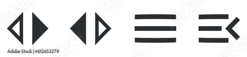 Set of 4 icons Navigation. Modern thin line icons. Set Quality icon. Linear symbols set. Big UI icon set. UX UI