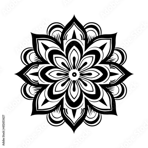 Mandala, vector art,  isolated on white background, vector illustration.