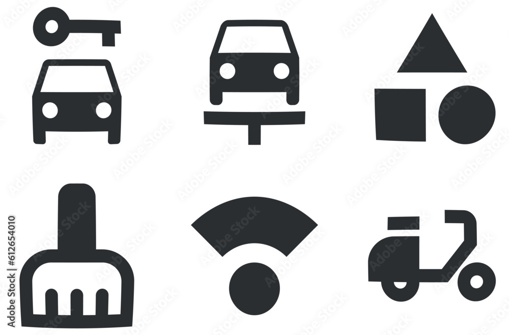 Set of 6 icons Maps. Vector collection thin line Web icon. modern trend in the style. for mobile and web. Thin filled icons pack. UX UI Set of 6 icons Maps. Vector collection thin line Web icon. modern trend in the style. for mobile and web. Thin filled icons pack. UX UI