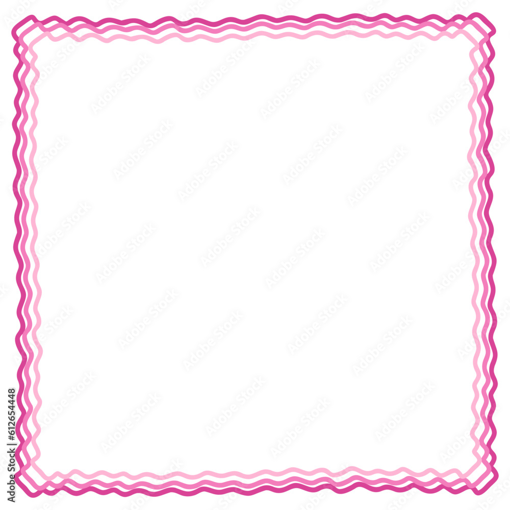 Pink Frame Square Scribble Box Doodle Drawing Border Vector Pink Frame Square Scribble Box Doodle Drawing Border Vector
