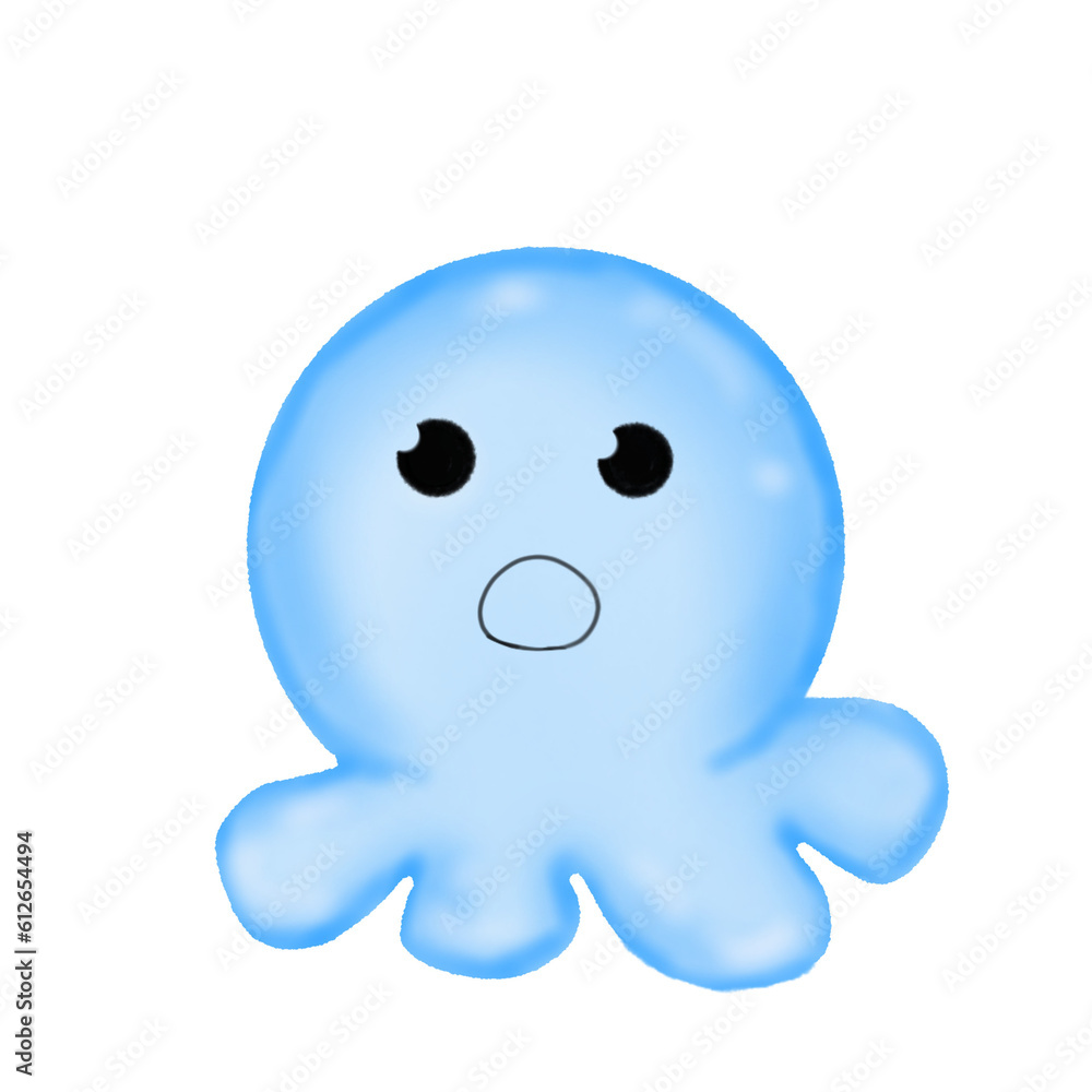 Fototapeta premium little blue squid