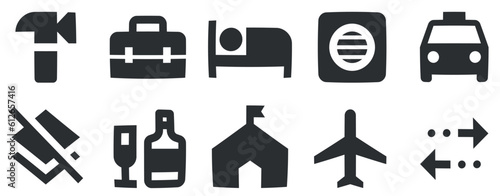 Set of 10 icons Maps. Line icons collection. modern trend in the style. Linear icons set. Big UI icon set in a flat design. Vector illustration
