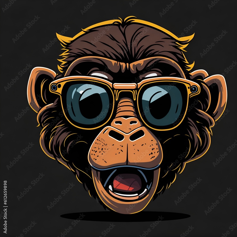 illustration of a monkey nft illustration of a monkey nft