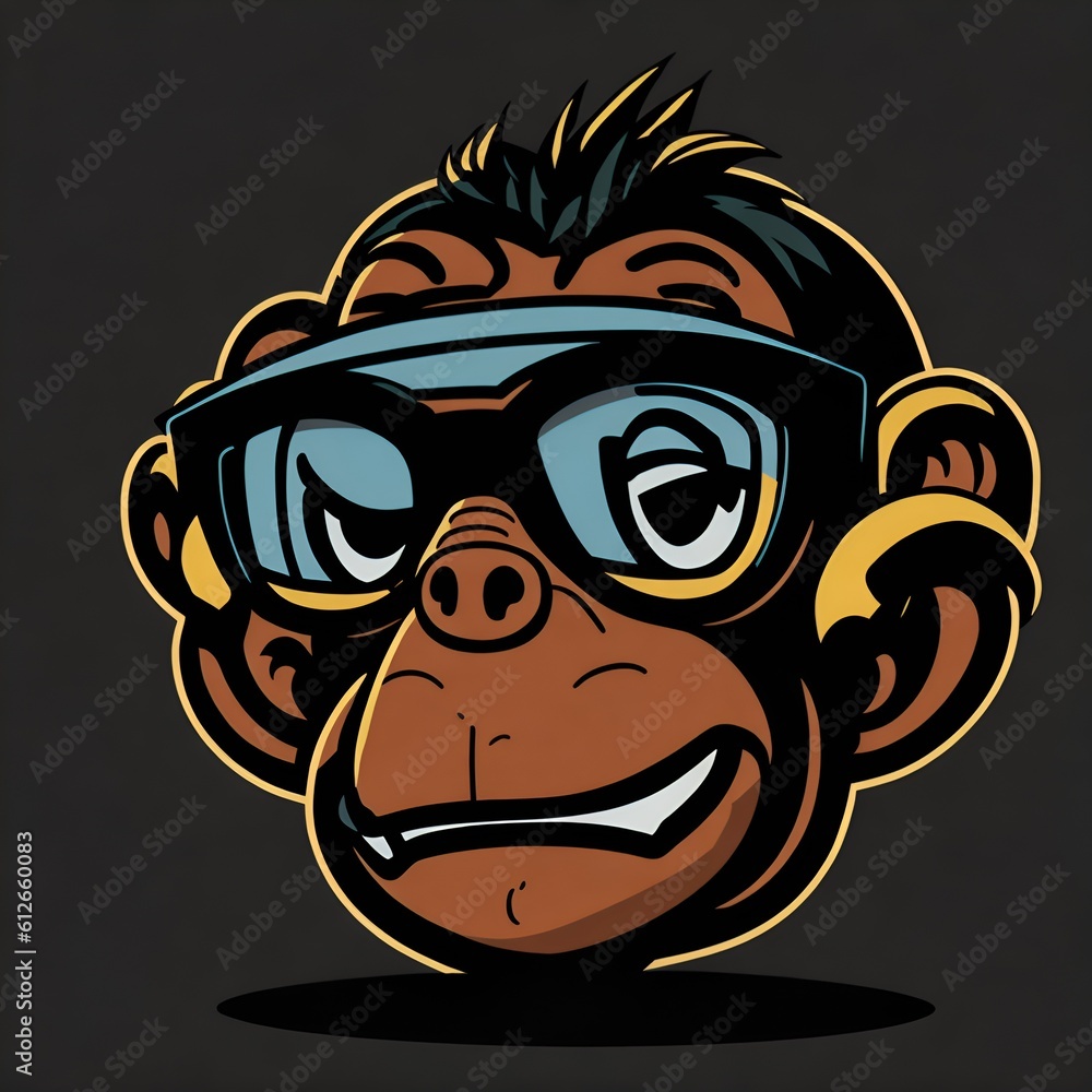 illustration of a monkey nft illustration of a monkey nft