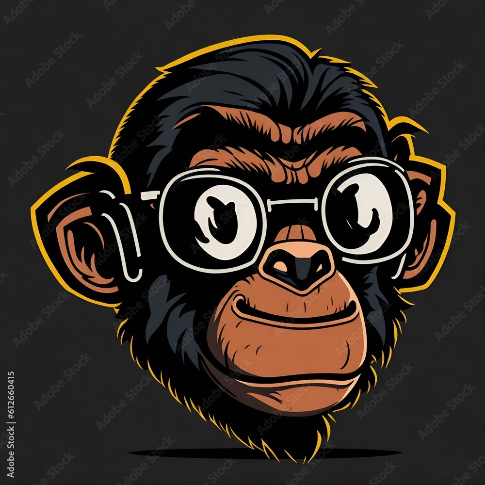 illustration of a monkey nft illustration of a monkey nft