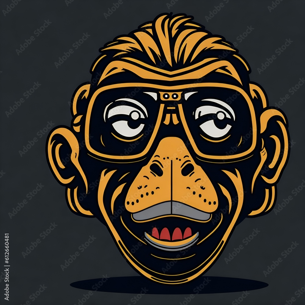 illustration of a monkey nft illustration of a monkey nft