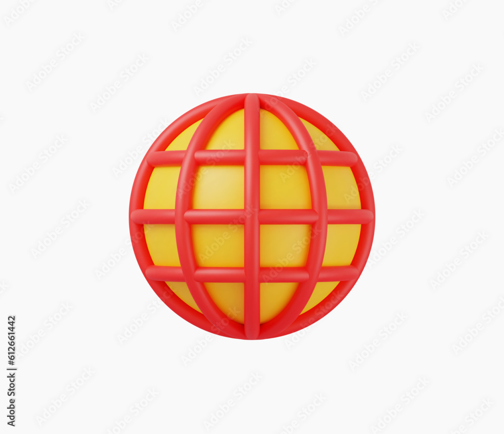 3d Realistic Website icon vector illustration 3d Realistic Website icon vector illustration