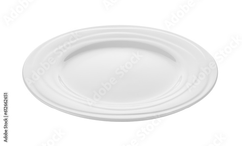modern ceramic plate (beautiful shape) on transparent png