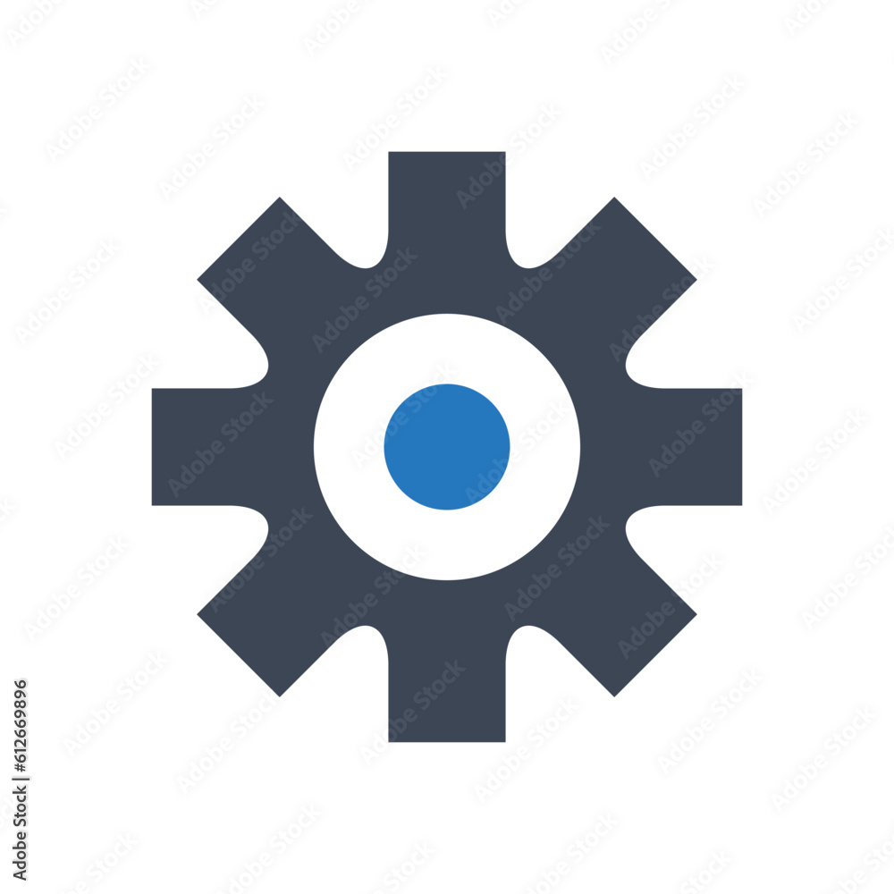 Settings gear cogwheel vector icon Settings gear cogwheel vector icon