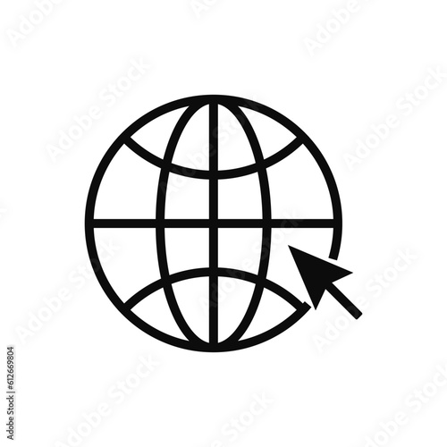 Go Web Site  icon on white background