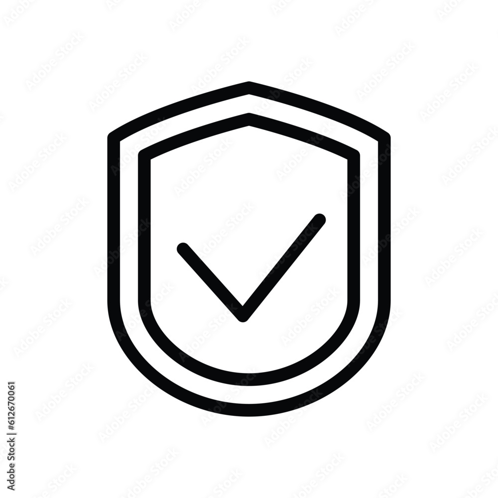Security shield protection vector icon Security shield protection vector icon
