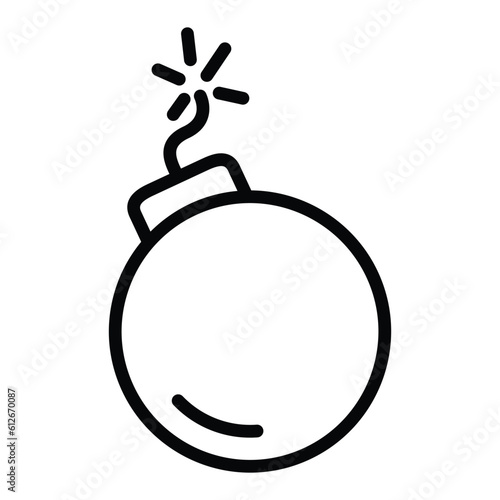 Explosive bomb dynamite vector icon