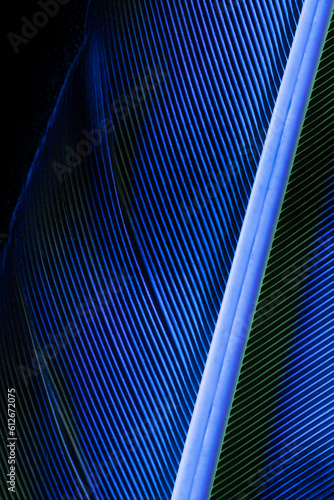 Abstract blue pattern in UV light photo