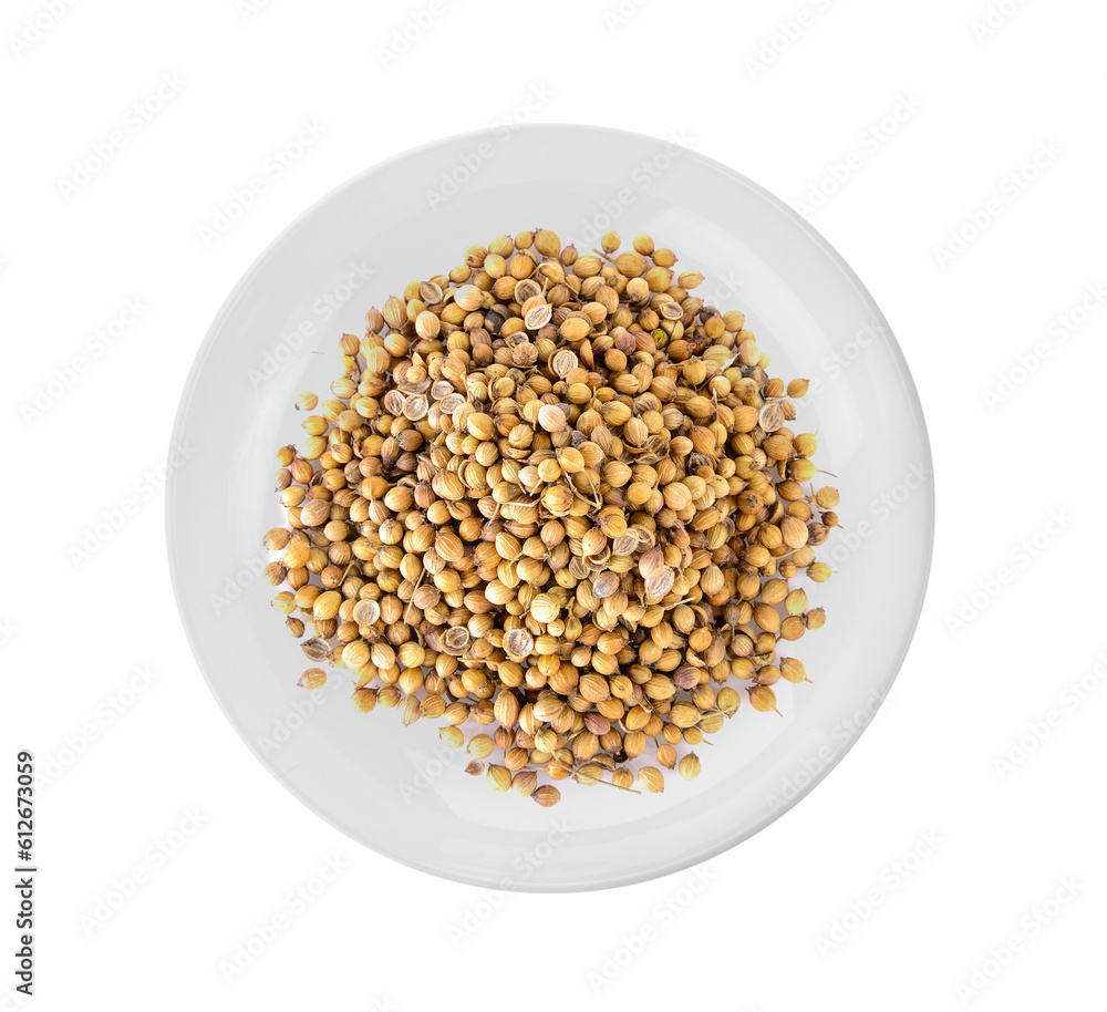 coriander seeds in plate on transparent png coriander seeds in plate on transparent png