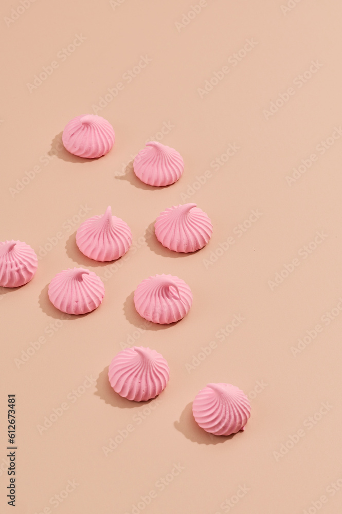 pink meringues pink meringues