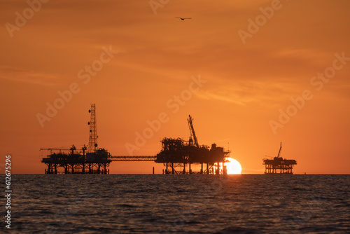 Oil Rigs in Mobile Bay, Alabama photo