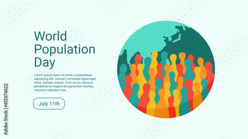 world population day banner template