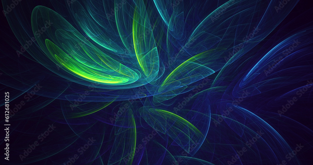 3D rendering abstract fractal light background 3D rendering abstract fractal light background