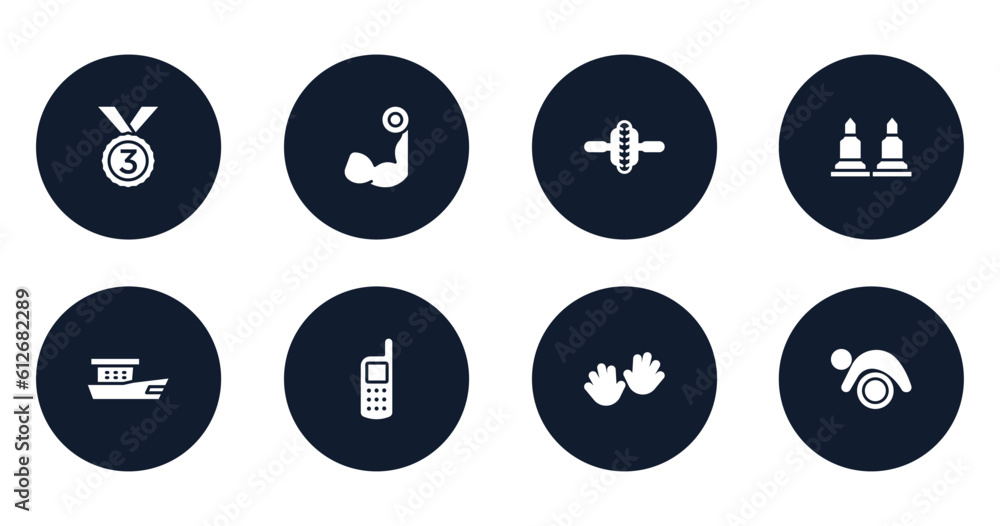 gym filled icons set. flat filled icons sheet included bronze, biceps curl, electric unicycle, munition, fishing boat, variometer, hand, pilates vector. gym filled icons set. flat filled icons sheet included bronze, biceps curl, electric unicycle, munition, fishing boat, variometer, hand, pilates vector.