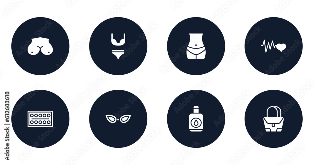 beauty filled icons set. flat filled icons sheet included breast, underwear, bellybutton, cardiogram, paints, cat eye glasses, nail polish remover, purse vector. beauty filled icons set. flat filled icons sheet included breast, underwear, bellybutton, cardiogram, paints, cat eye glasses, nail polish remover, purse vector.