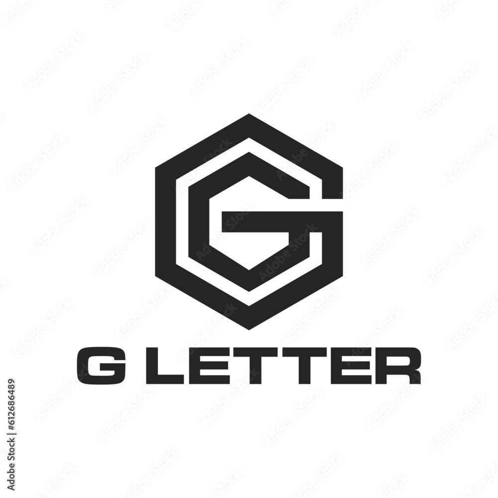 Double G Monogram Letter Logo. Hexagon, Polygon G Modern Premium Logo Vector Template Double G Monogram Letter Logo. Hexagon, Polygon G Modern Premium Logo Vector Template