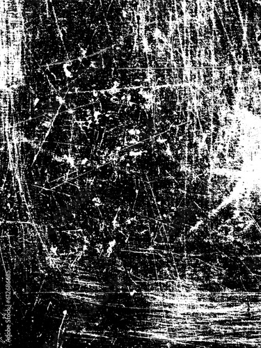Black and white grunge texture. Abstract background of dirt, scratches, scuffs, wear