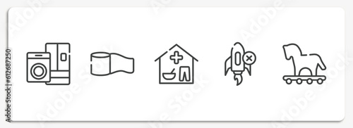 business outline icons set. thin line icons sheet included paper shredder, permission, wage, department, reduction vector.