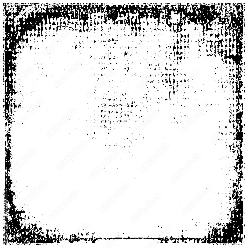 Fototapeta premium Grunge is black and white. The background is vector abstract. Monochrome texture of scratches, chips, scuffs, dirt. Surreal Backdrop template