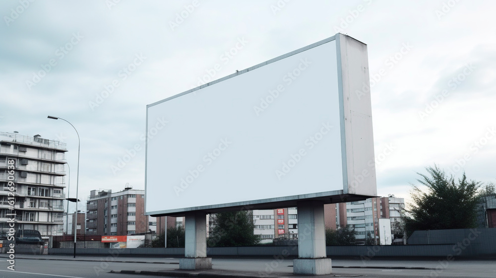 Outdoor billboard created with Generative Ai technology