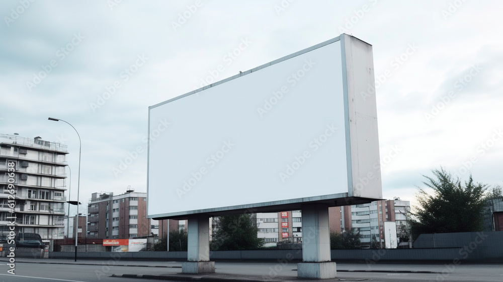 Outdoor billboard created with Generative Ai technology Outdoor billboard created with Generative Ai technology