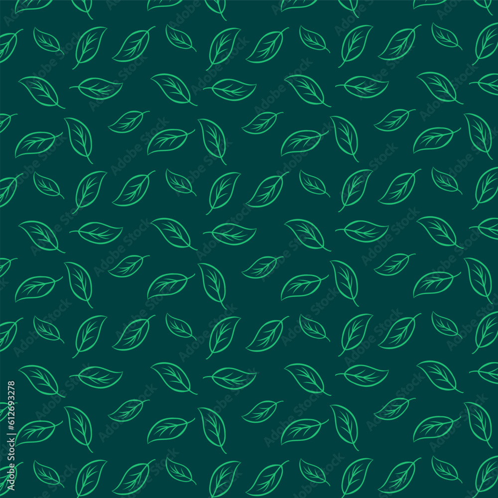 hand drawn decorative leaf pattern hand drawn decorative leaf pattern