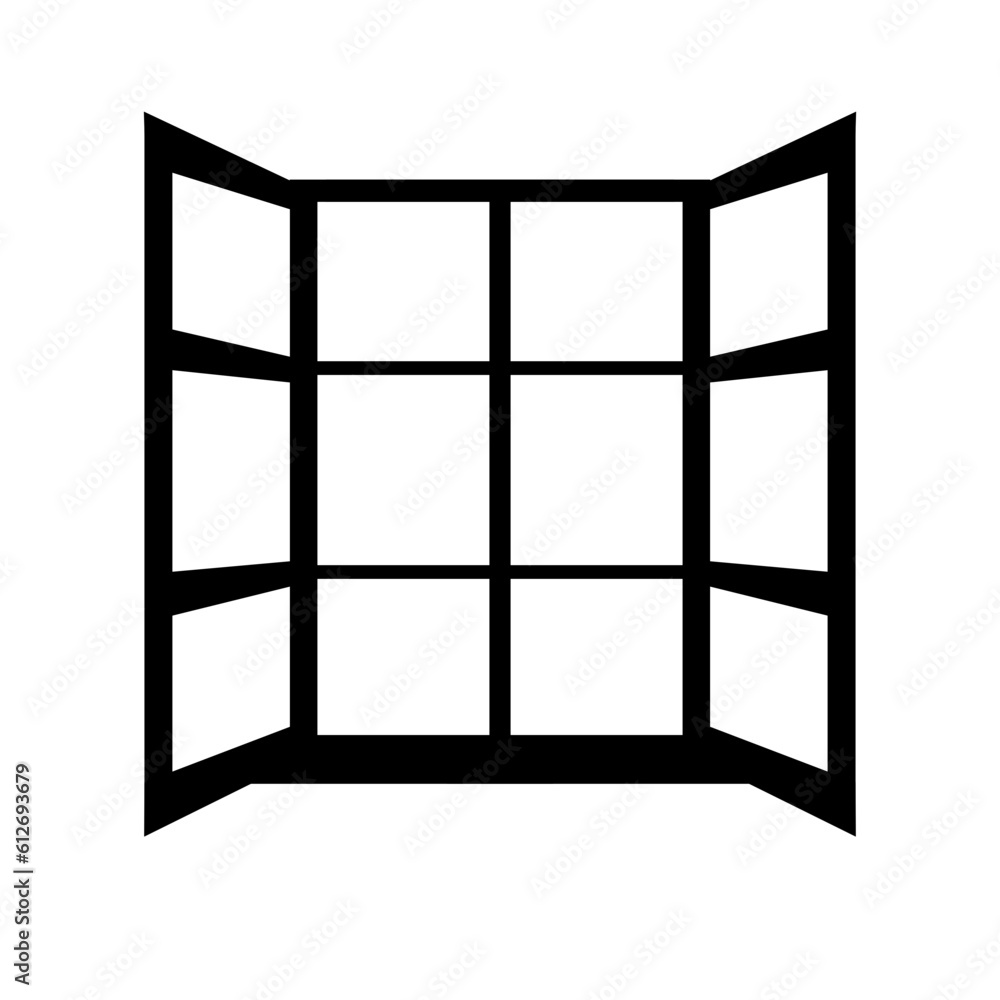 Window silhouette, window clipart Window silhouette, window clipart