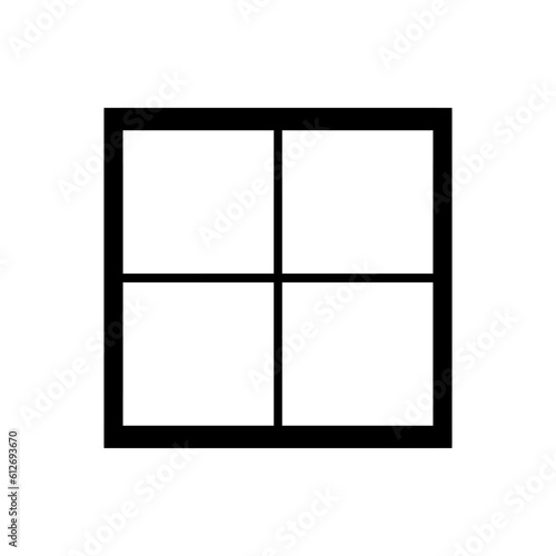 Window silhouette, window clipart