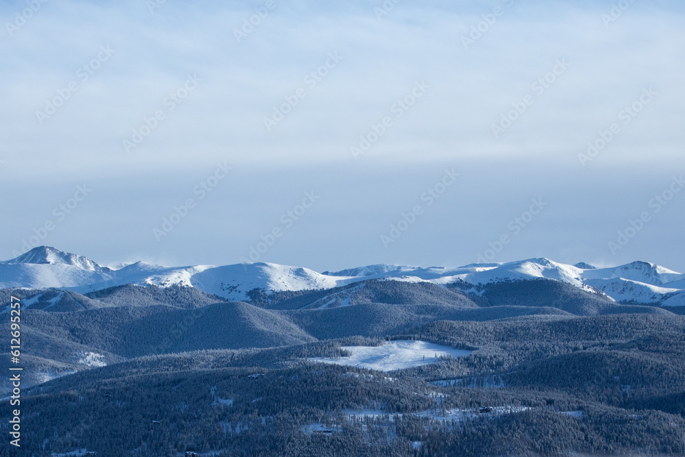 Snowy Mountain Landscape in Summit County Colorado