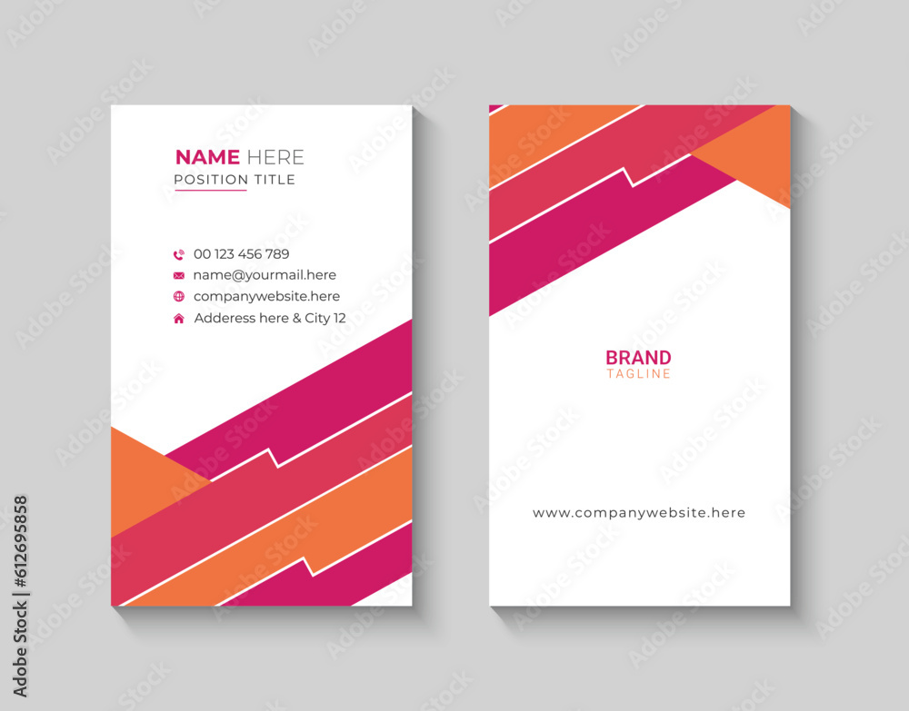 Fototapeta premium Vertical business card