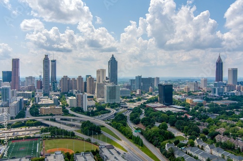 Aerial view of the downtown Atlanta, Georgia skyline © Cavan