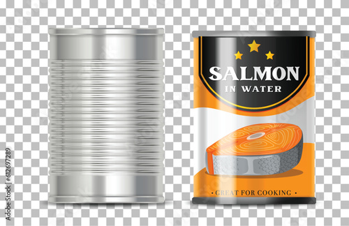 Salmon on grid background