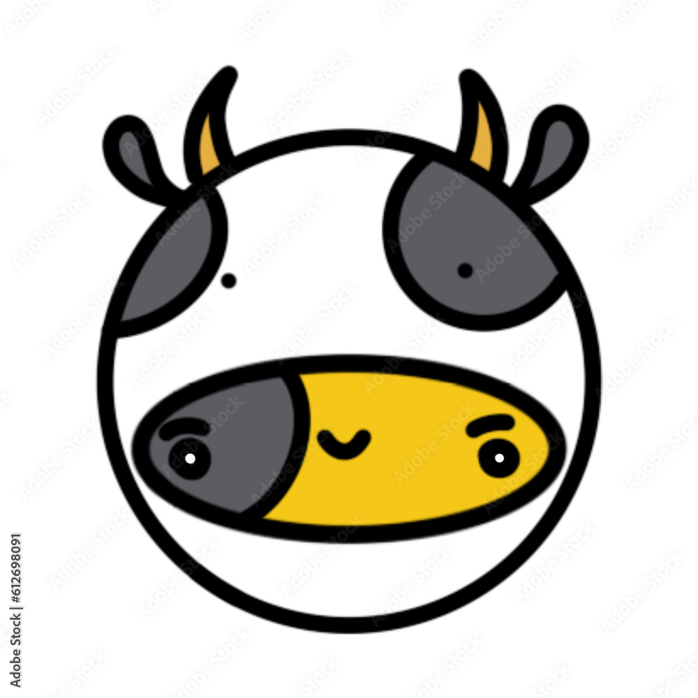 Fototapeta premium cow draw