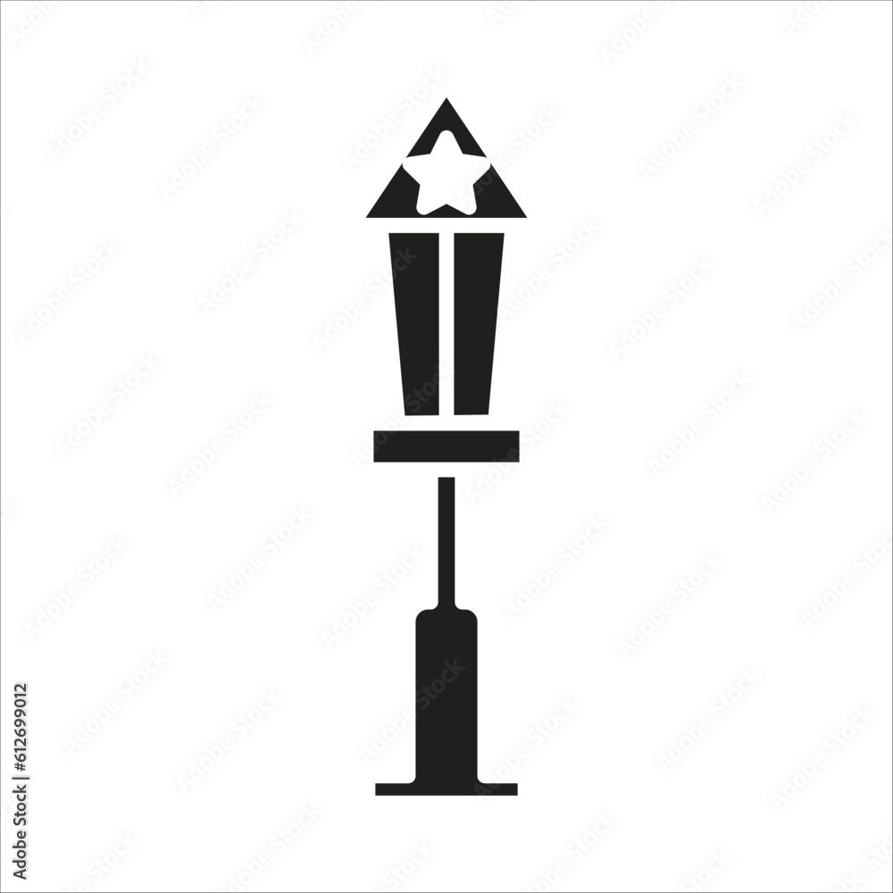 garden lamp vector icon logo template garden lamp vector icon logo template