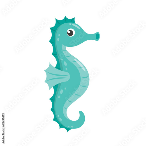 Seahorse cute cartoon © siraanamwong