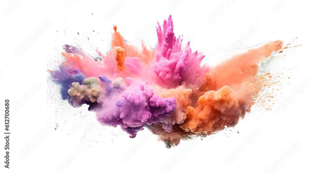 Explosion of colored Explosion of colored