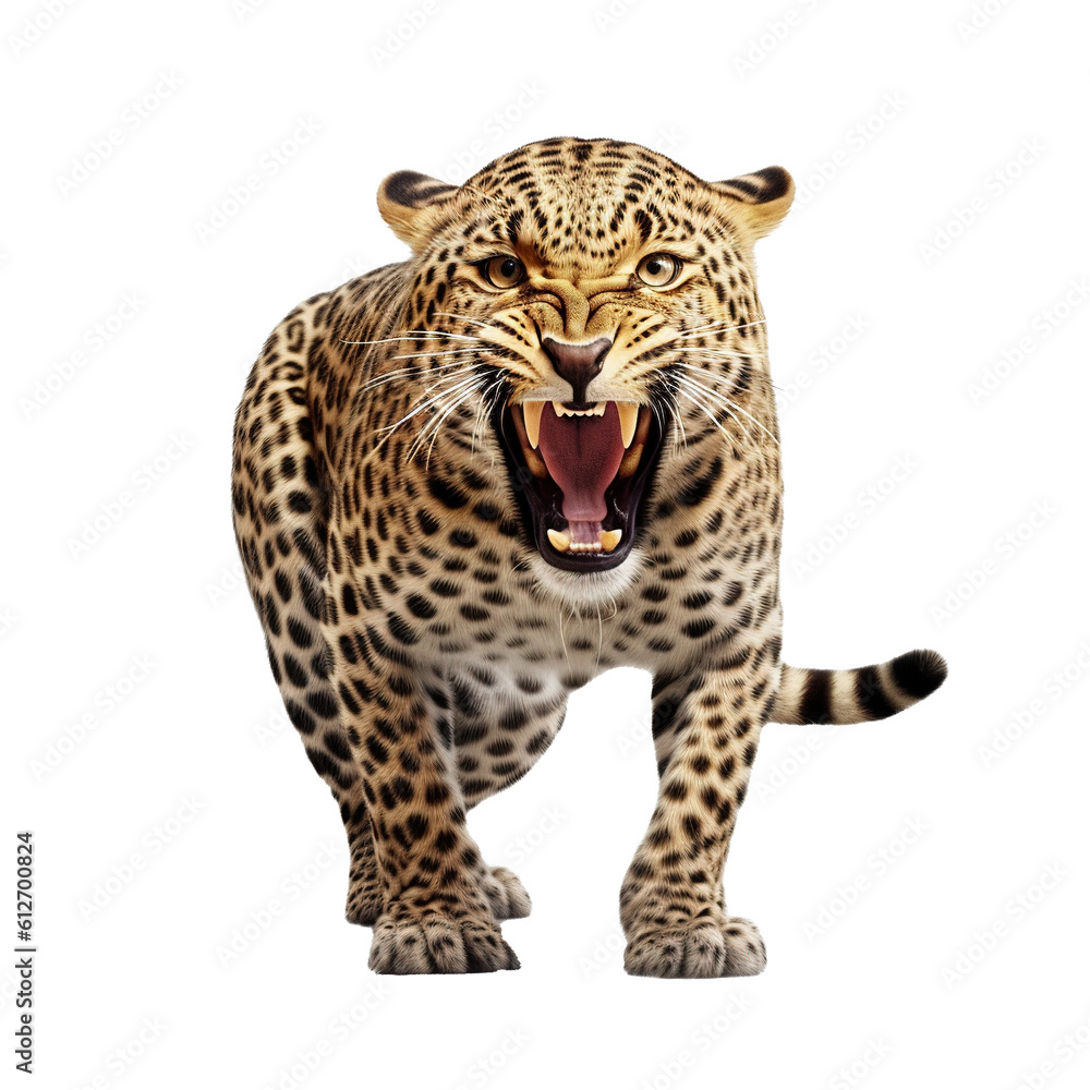 Fototapeta premium Leopard isolated