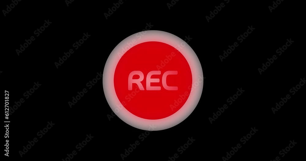 Blinking Red Record Button With TV interference Blinking Red Record Button With TV interference