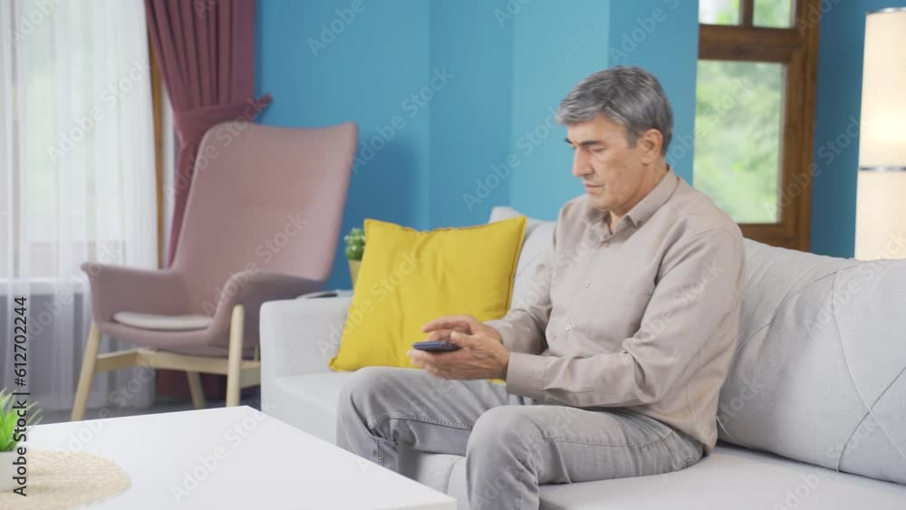 Old man getting bad news on the phone. Unhappy. Old man getting bad news on the phone. Unhappy.